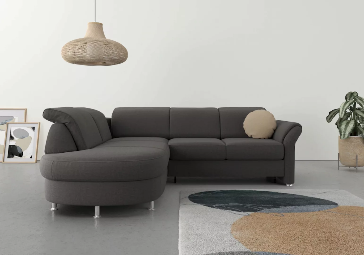 sit&more Ecksofa "Apulia L-Form", wahlweise Bettfunktion, Bettkasten und Ko günstig online kaufen