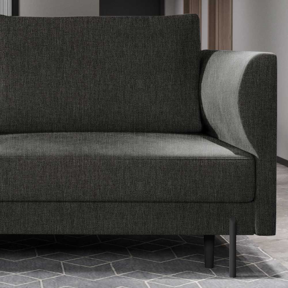 Sofa Dreisitzer mit Bettkasten in Dunkelgrau günstig online kaufen