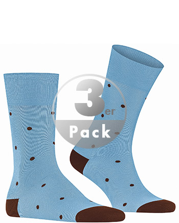FALKE Dot Herren Socken, 47-50, Blau, Punkte, Baumwolle, 13269-678804 günstig online kaufen