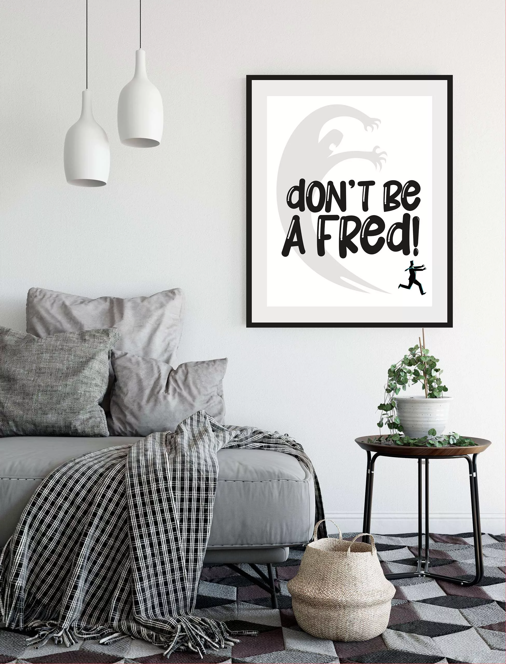 queence Bild »DON'T BE A FRED!«, Schriftzug, (1 St.) günstig online kaufen