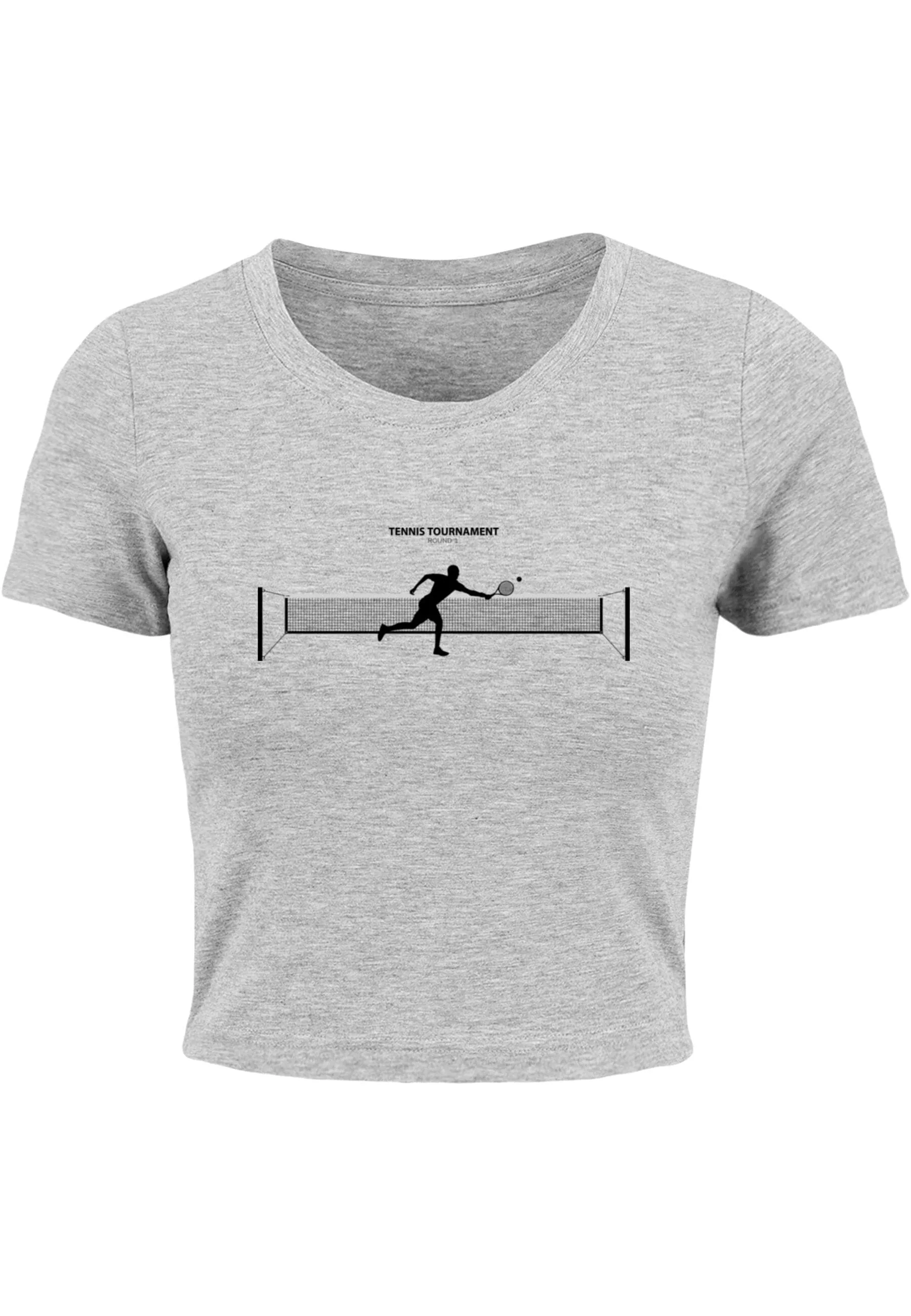 Merchcode T-Shirt "Merchcode Damen Ladies Tennis Round 1 Cropped Tee" günstig online kaufen