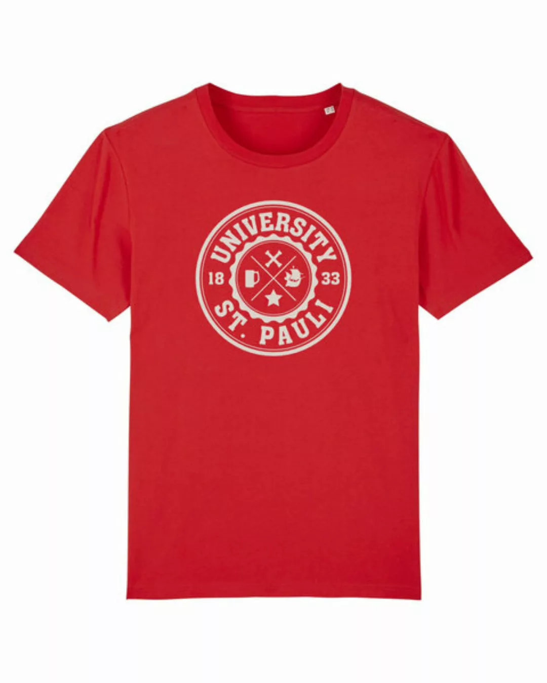 Herren T-shirt Aus Bio-baumwolle "University Of St. Pauli" günstig online kaufen