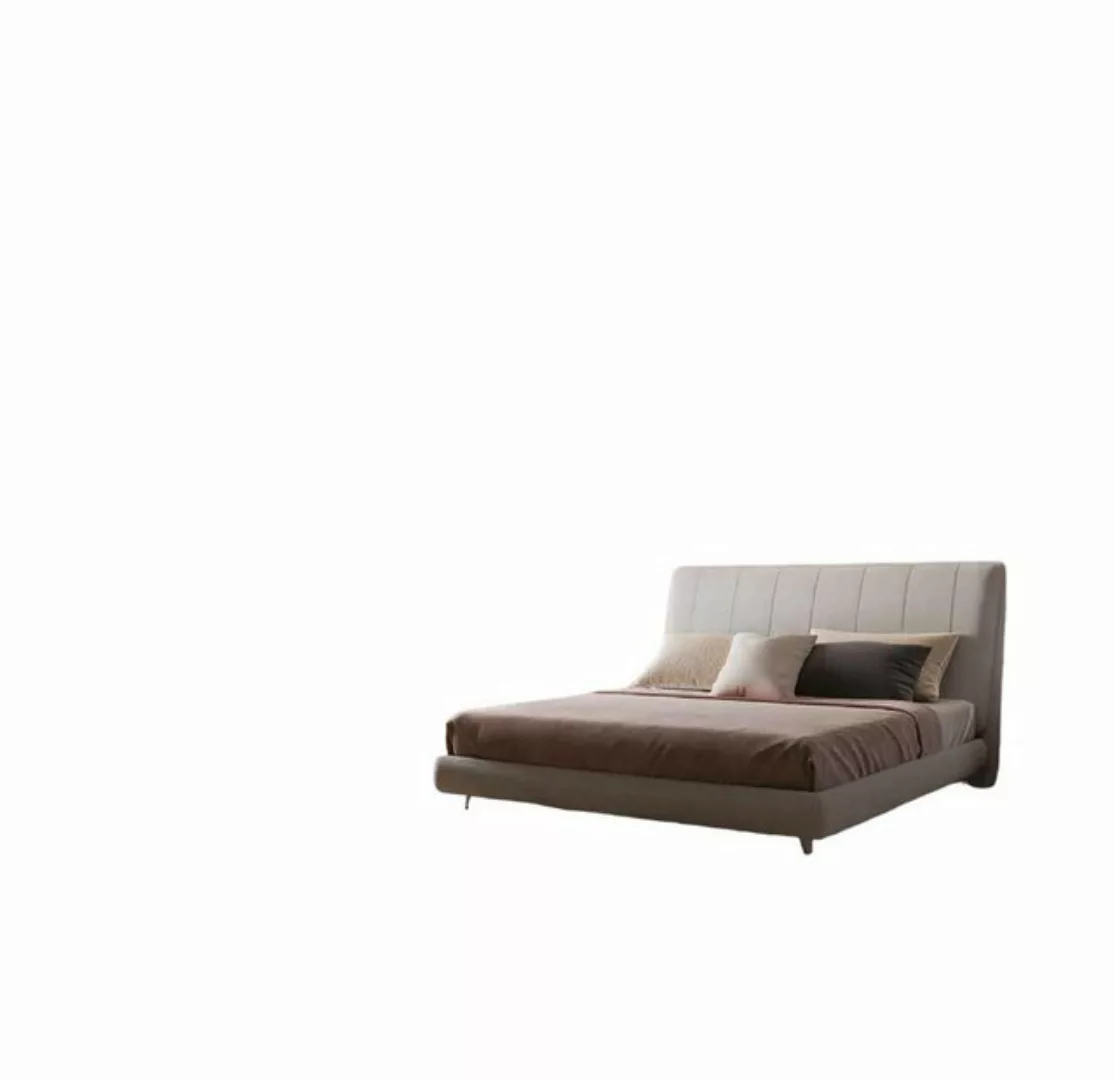 JVmoebel Bett Beige Polster Bett Doppel Bettrahmen Holz Modern Luxus Schlaf günstig online kaufen