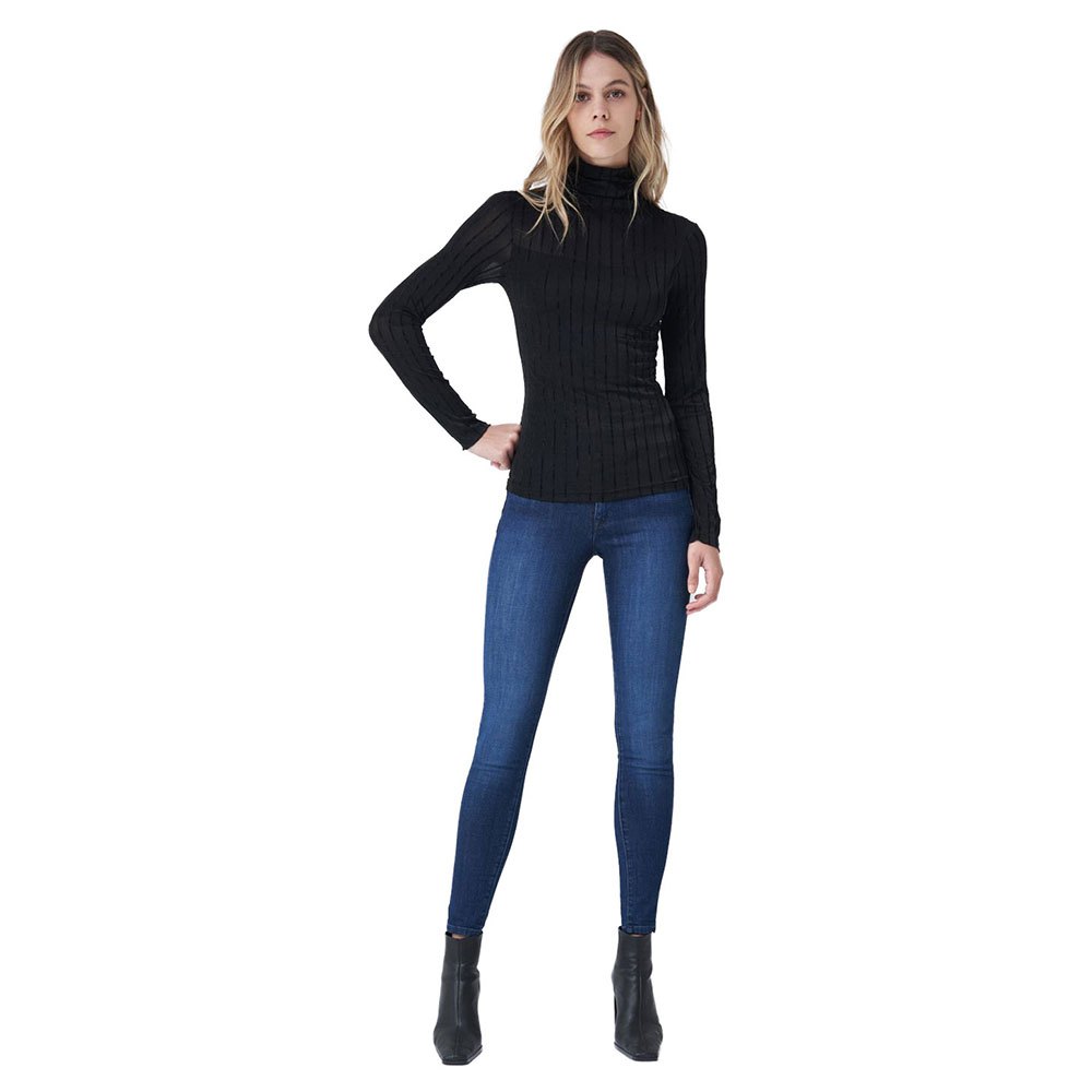 Salsa Jeans 125408-000 / Striped And Striped Pullover M Black günstig online kaufen