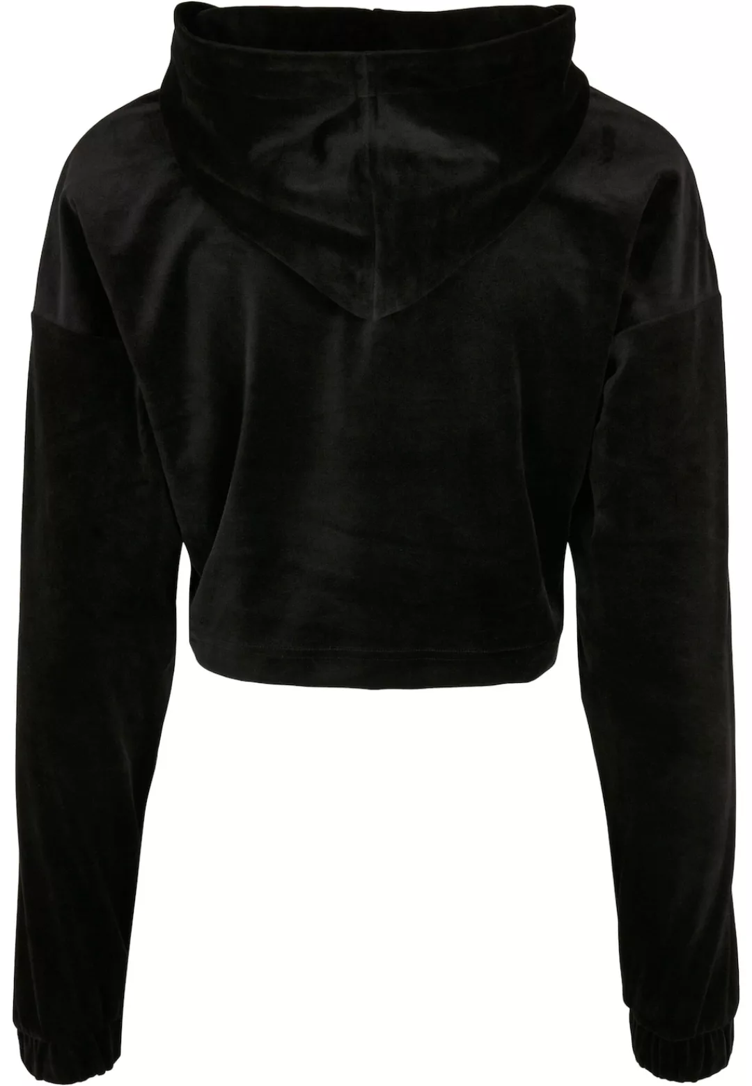 URBAN CLASSICS Kapuzenpullover "Urban Classics Damen Ladies Cropped Velvet günstig online kaufen