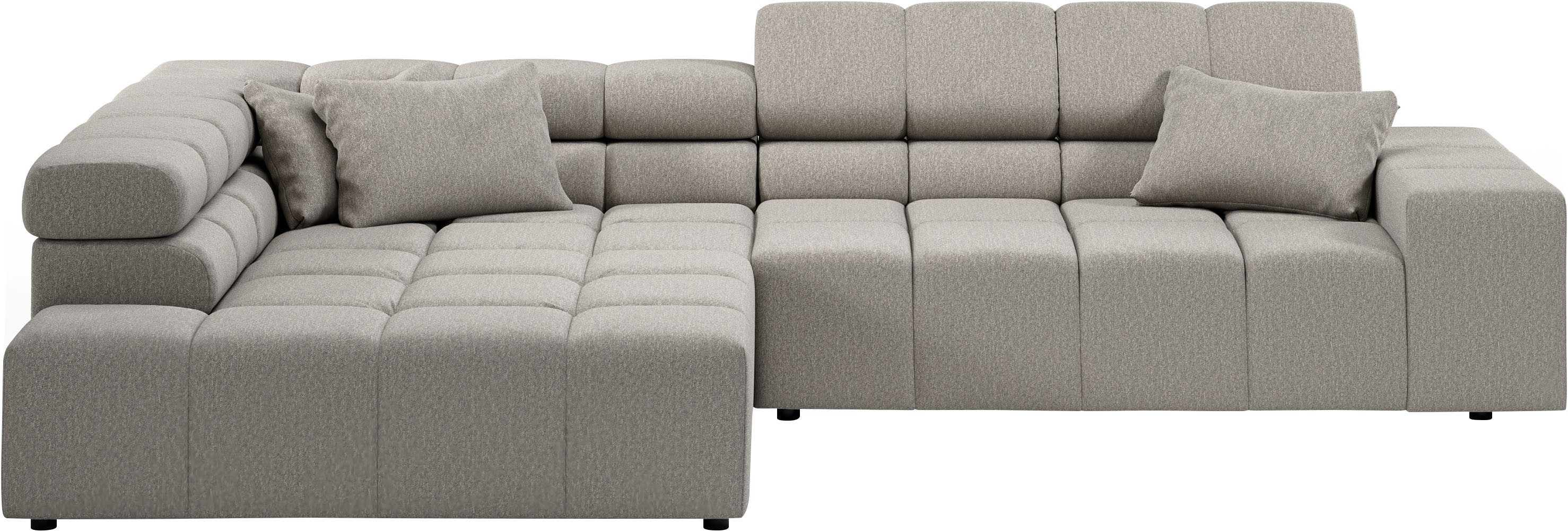 INOSIGN Ecksofa "Ancona incl. Kopfteilverstellung, Breite 319cm, L-Form", w günstig online kaufen