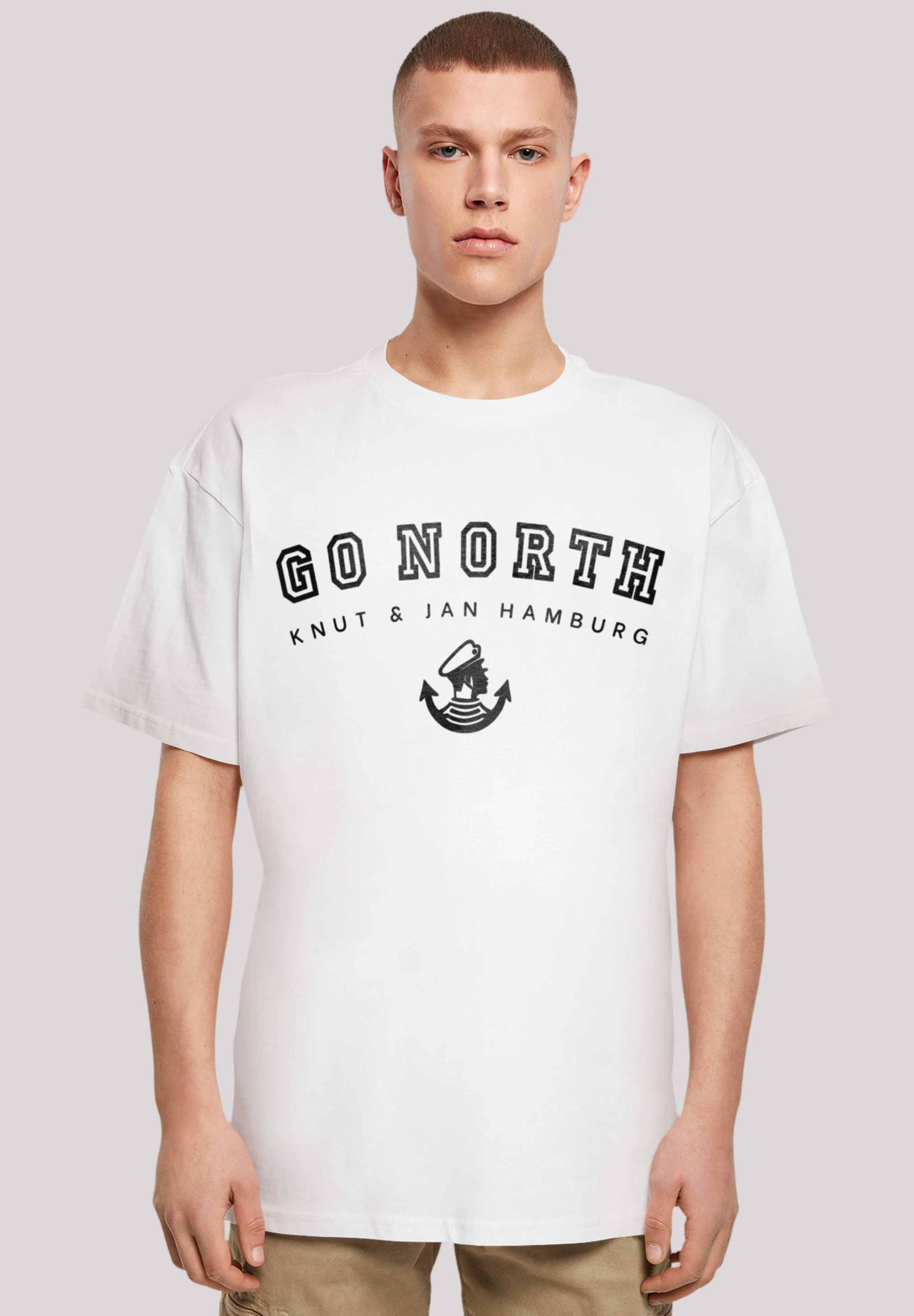 F4NT4STIC T-Shirt "Go North Knut & Jan Hamburg", Print günstig online kaufen
