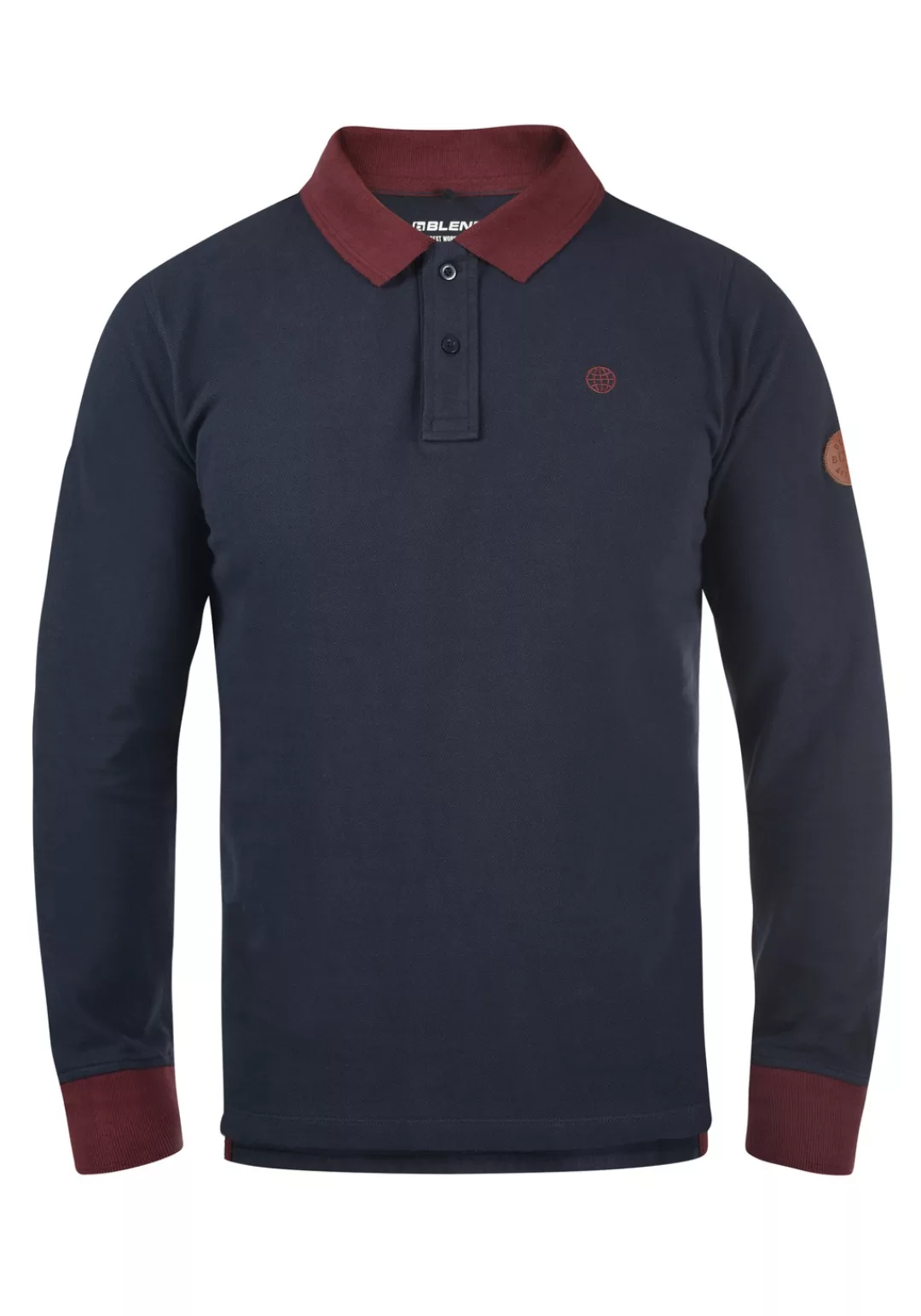 Blend Langarm-Poloshirt "Langarm-Poloshirt BHRalle" günstig online kaufen