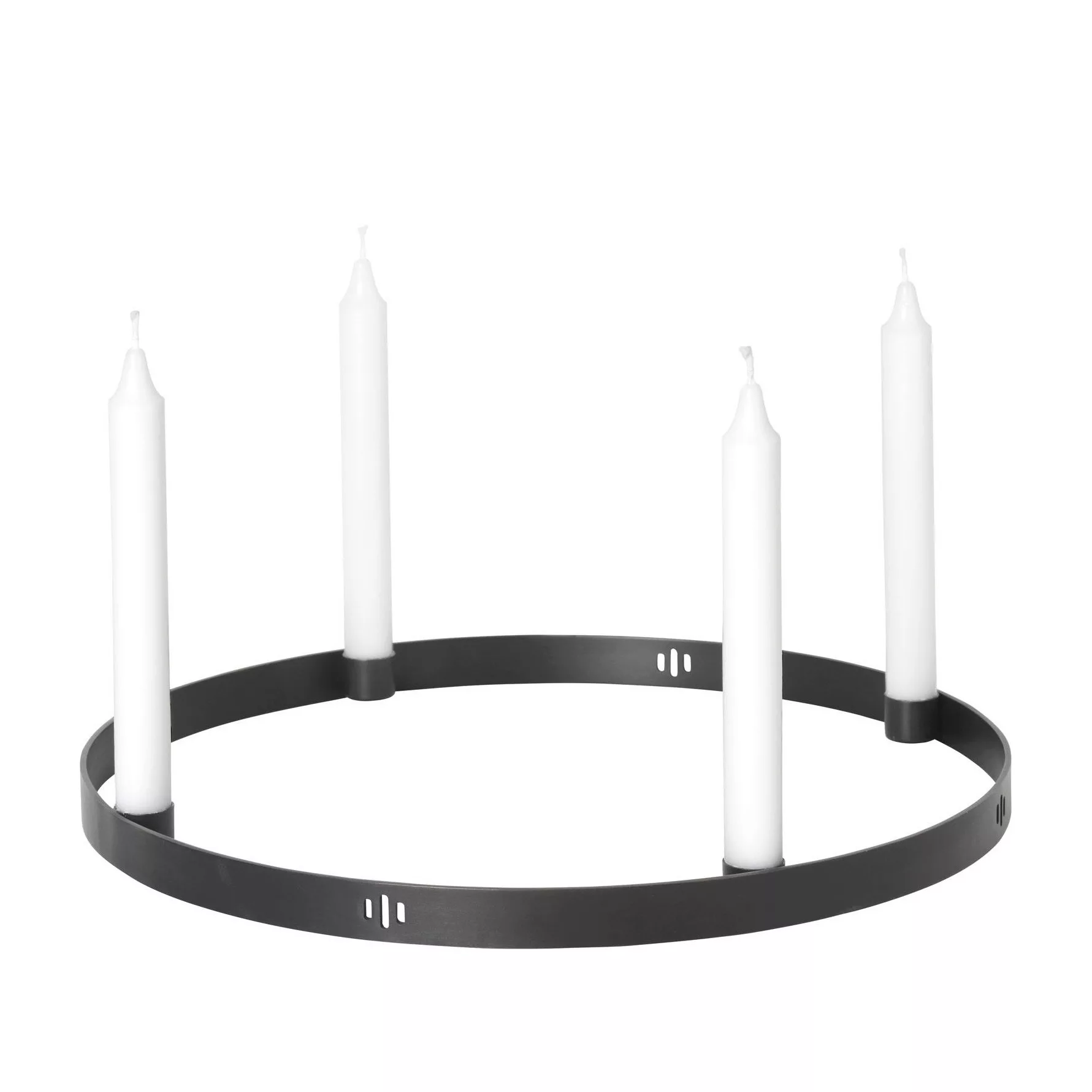 ferm LIVING - Circle Kerzenständer Ø38cm - schwarz/matt günstig online kaufen