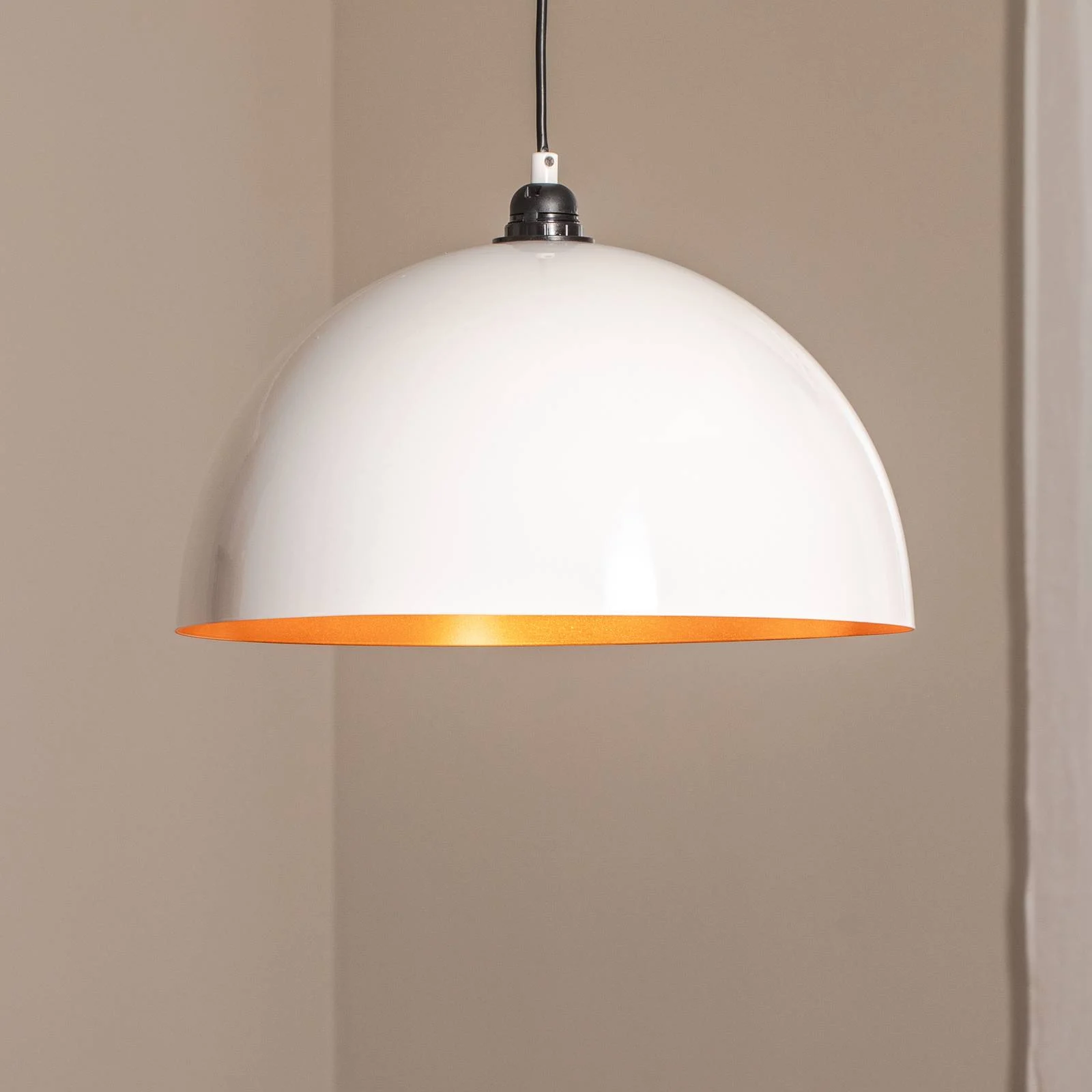 Hängeleuchte Berceste 232-S Ø40cm weiß/gold günstig online kaufen