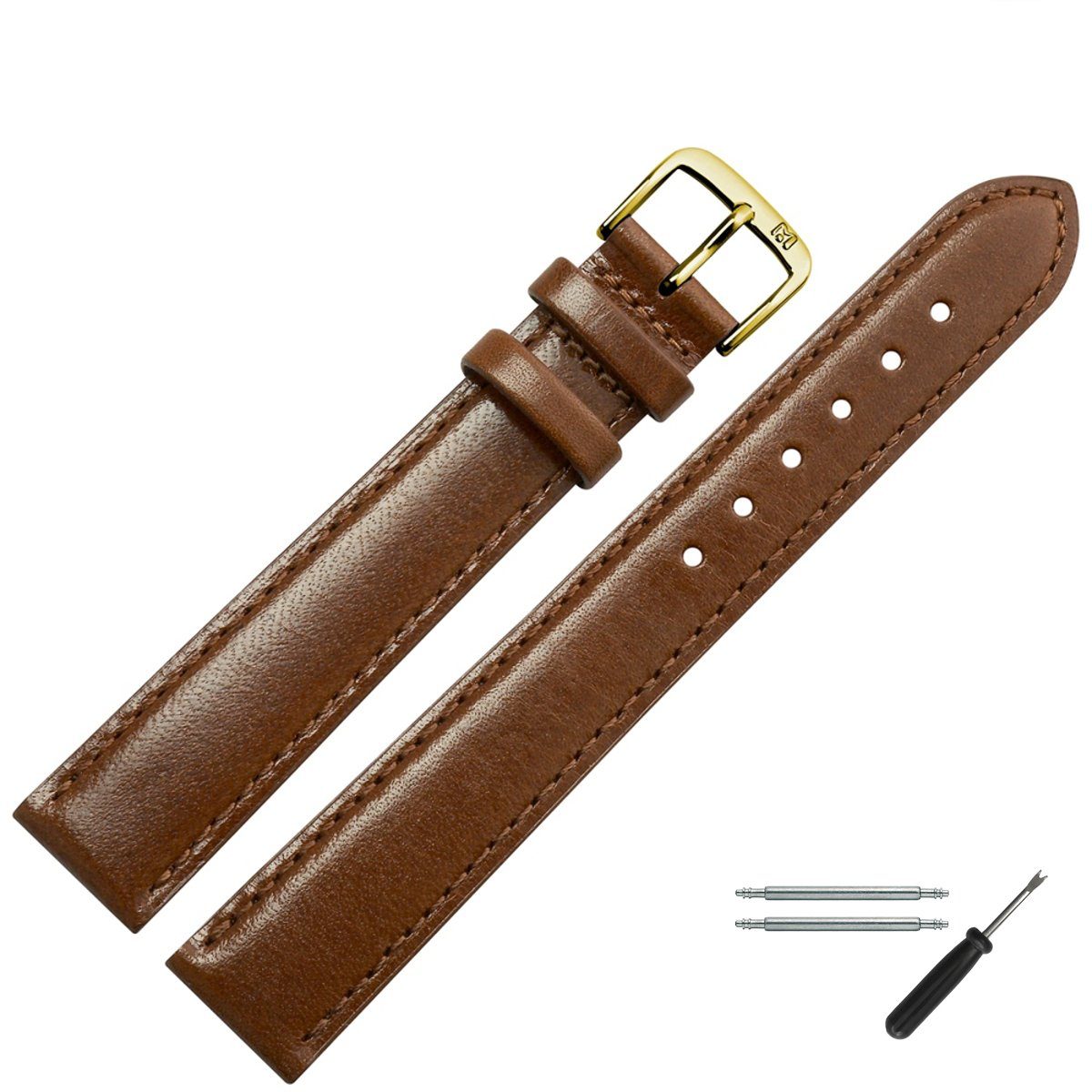 MARBURGER Uhrenarmband 12mm Leder XL Extra günstig online kaufen