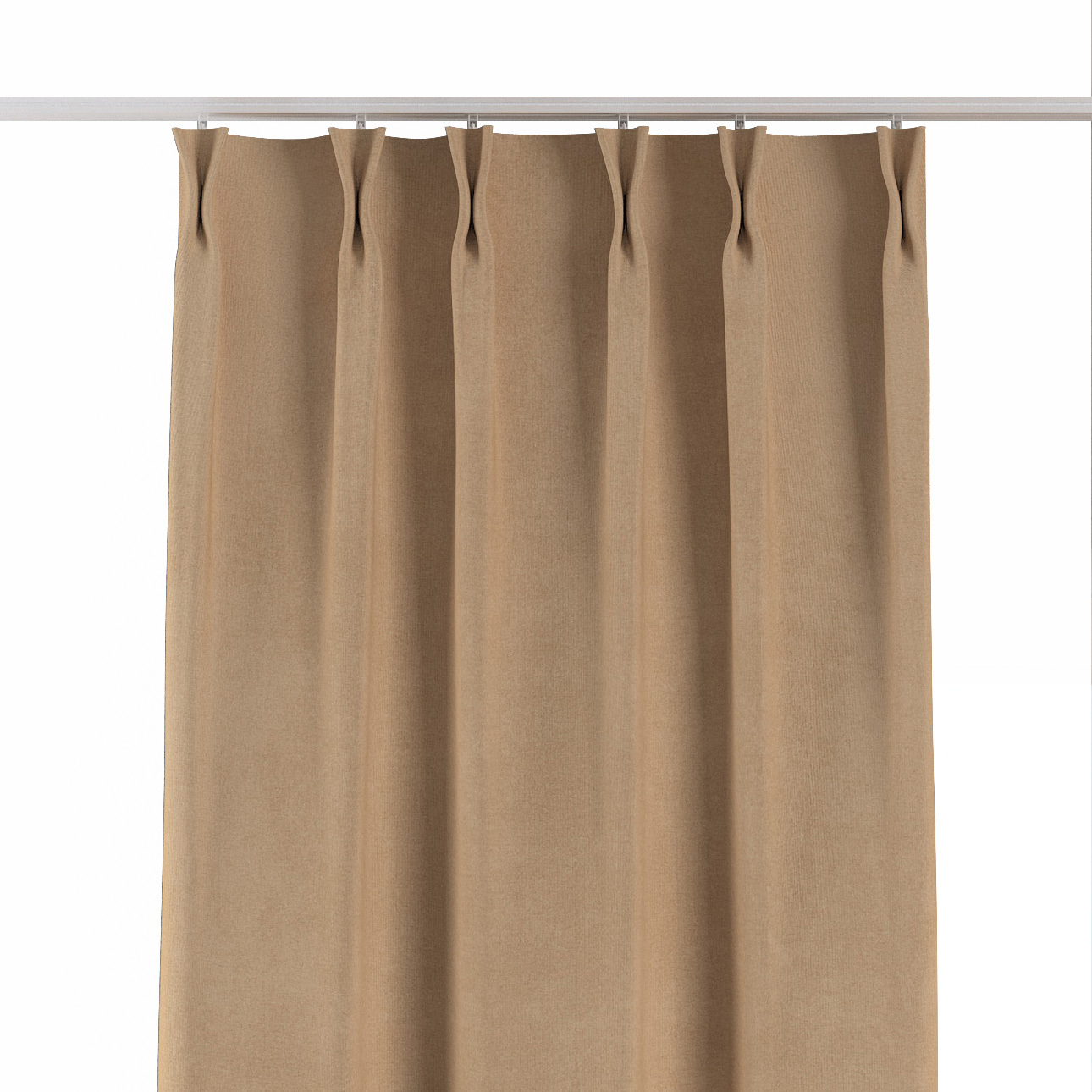 Vorhang mit flämischen 2-er Falten, sand, Crema (180-47) günstig online kaufen