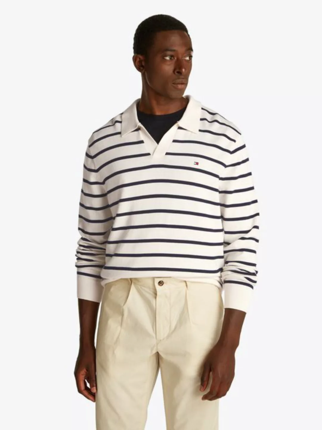 Tommy Hilfiger Polokragenpullover ESSENTIAL COTTON LS JONNY COLLAR günstig online kaufen