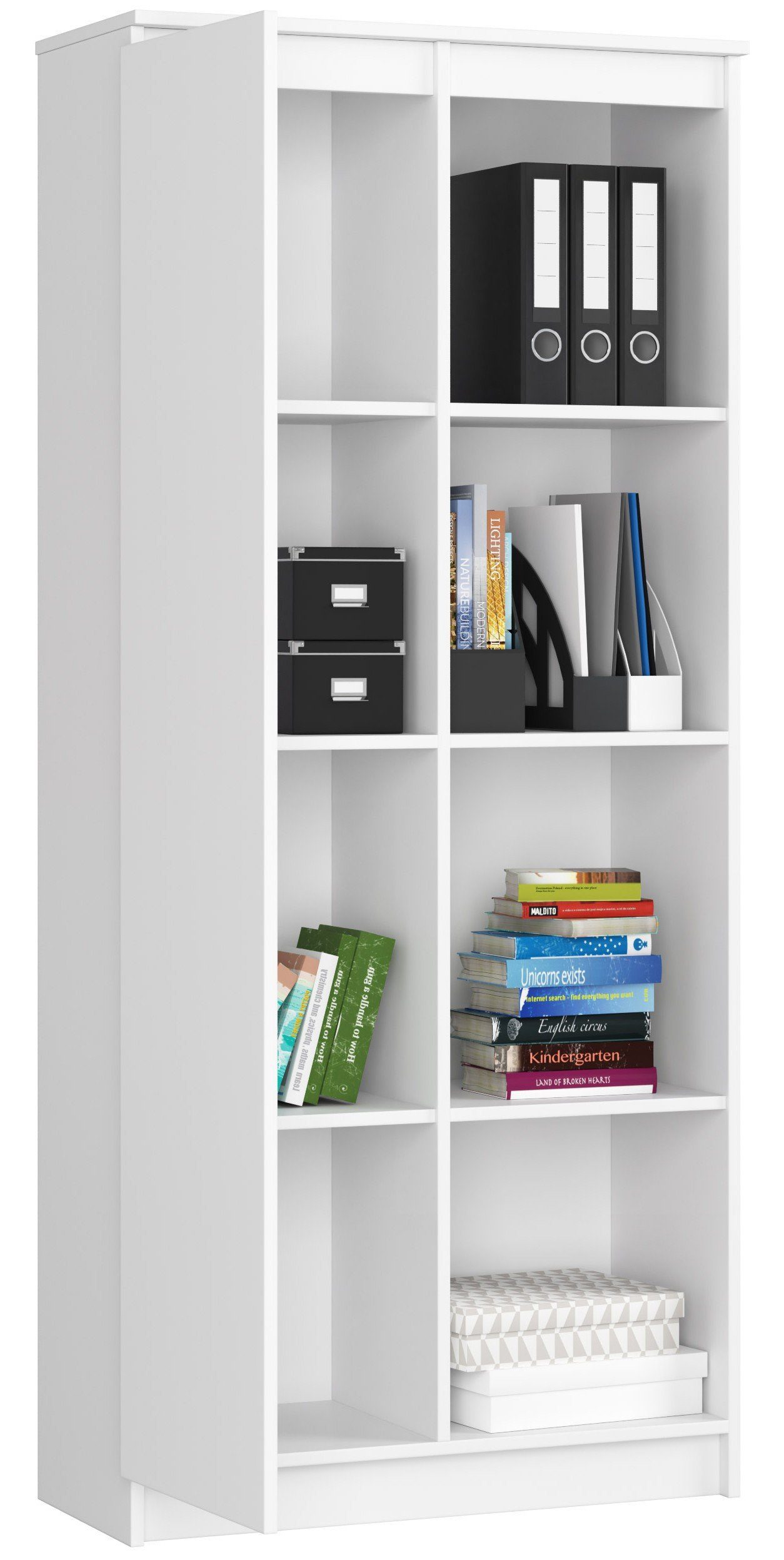 Home Collective Bücherregal Schrank Büroregal weiß günstig online kaufen