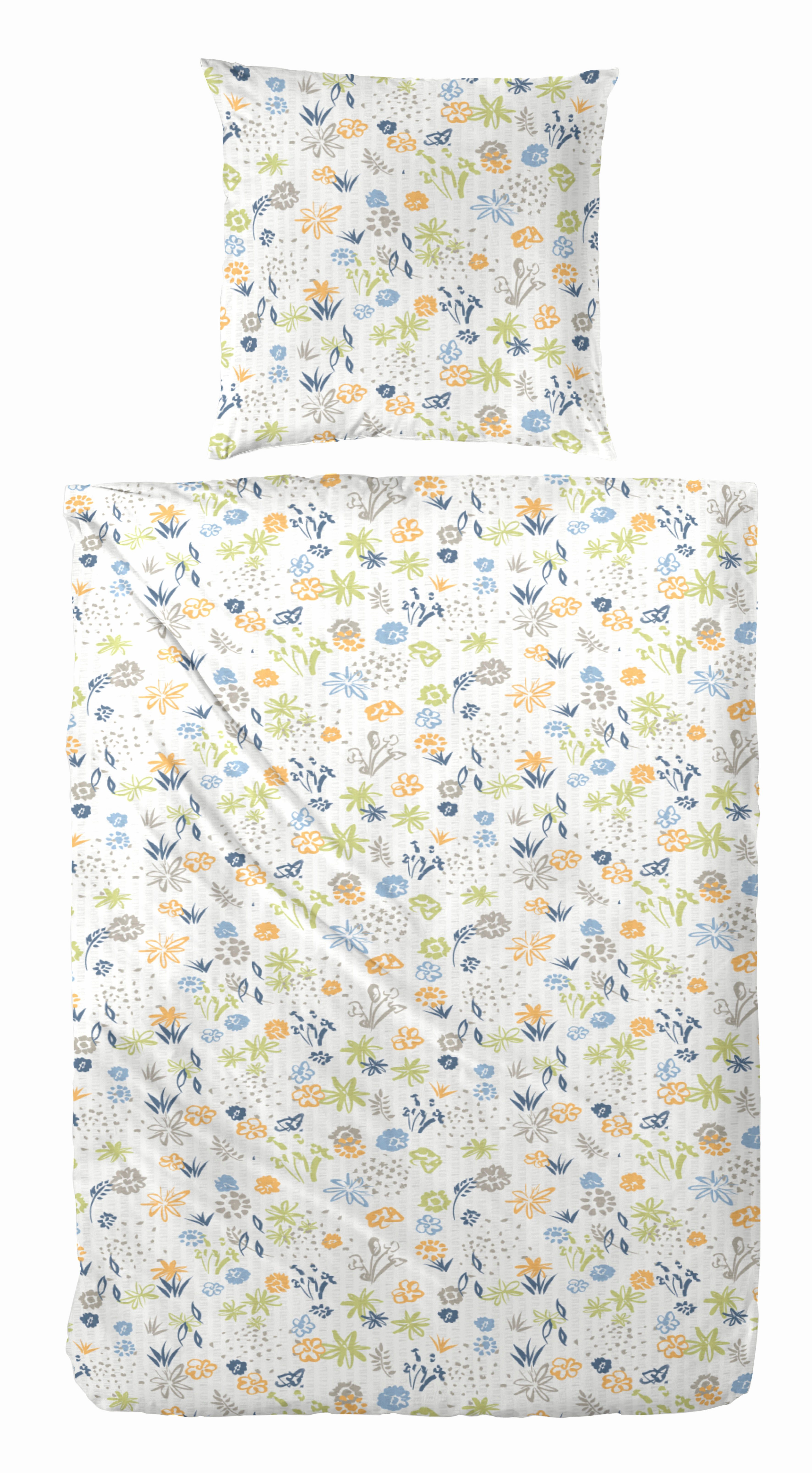 Primera Bettwäsche Primera Soft-Seersucker-Bettwäsche Blümchen, Seersucker, günstig online kaufen
