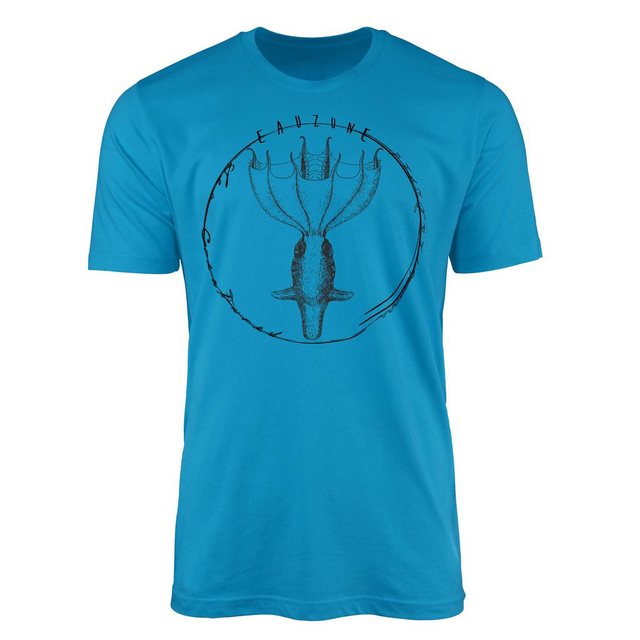 Sinus Art T-Shirt T-Shirt Tiefsee Fische - Serie: Sea Creatures, feine Stru günstig online kaufen