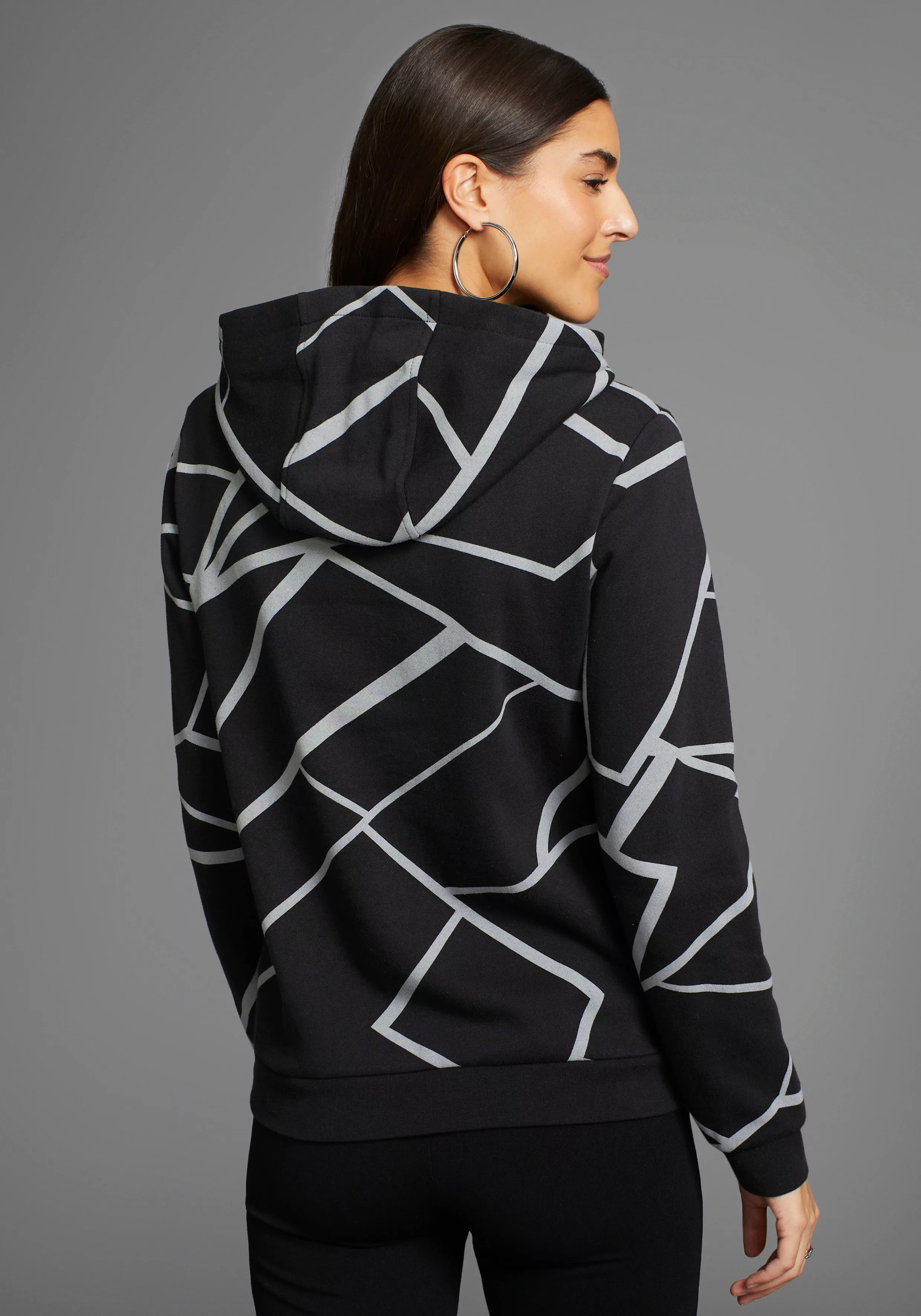 Laura Scott Hoodie, mit modernem Allover-Print - NEUE KOLLEKTION günstig online kaufen