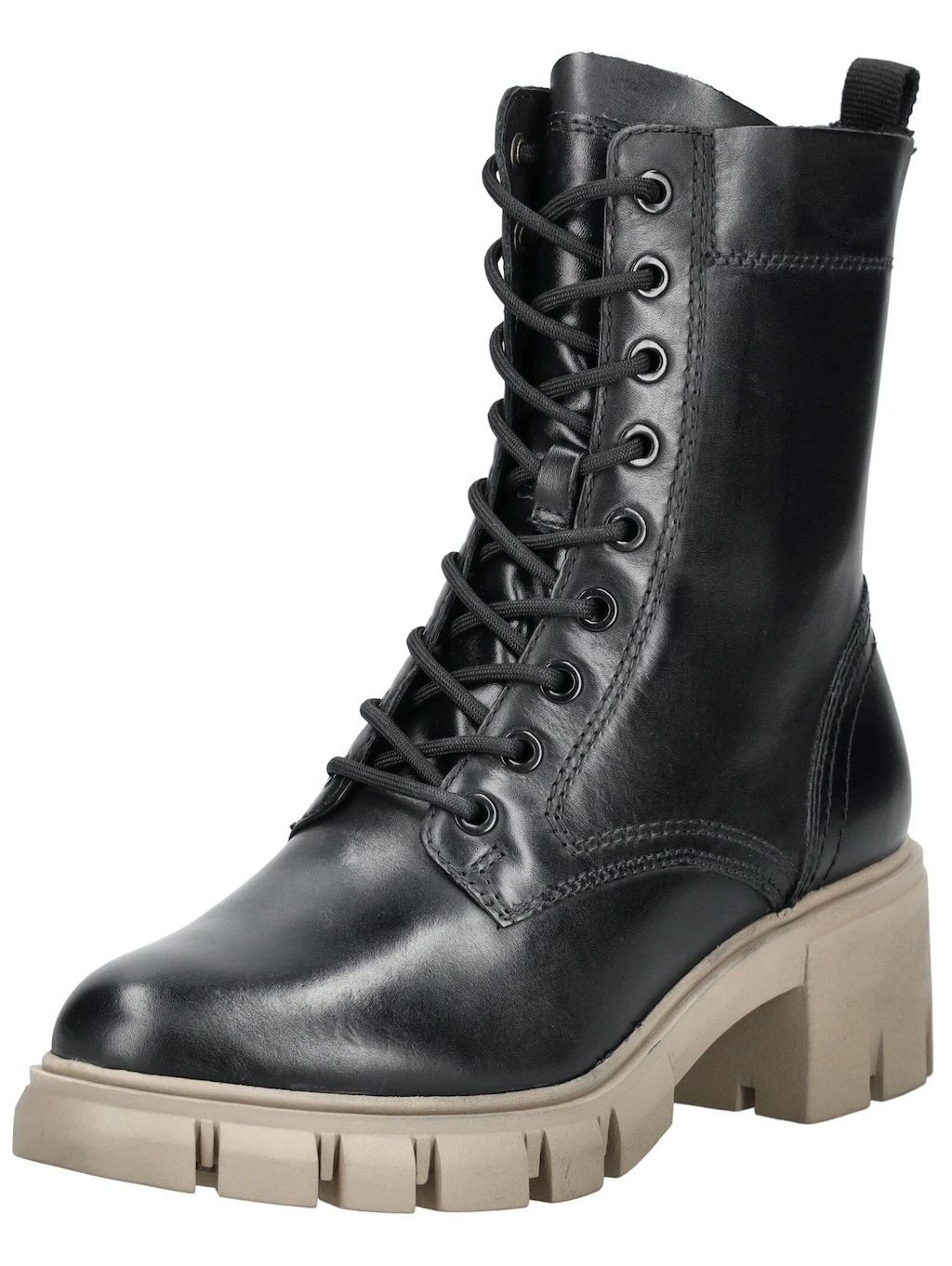 Tamaris Schnürstiefelette "Tamaris Stiefelette Leder/Textil" günstig online kaufen