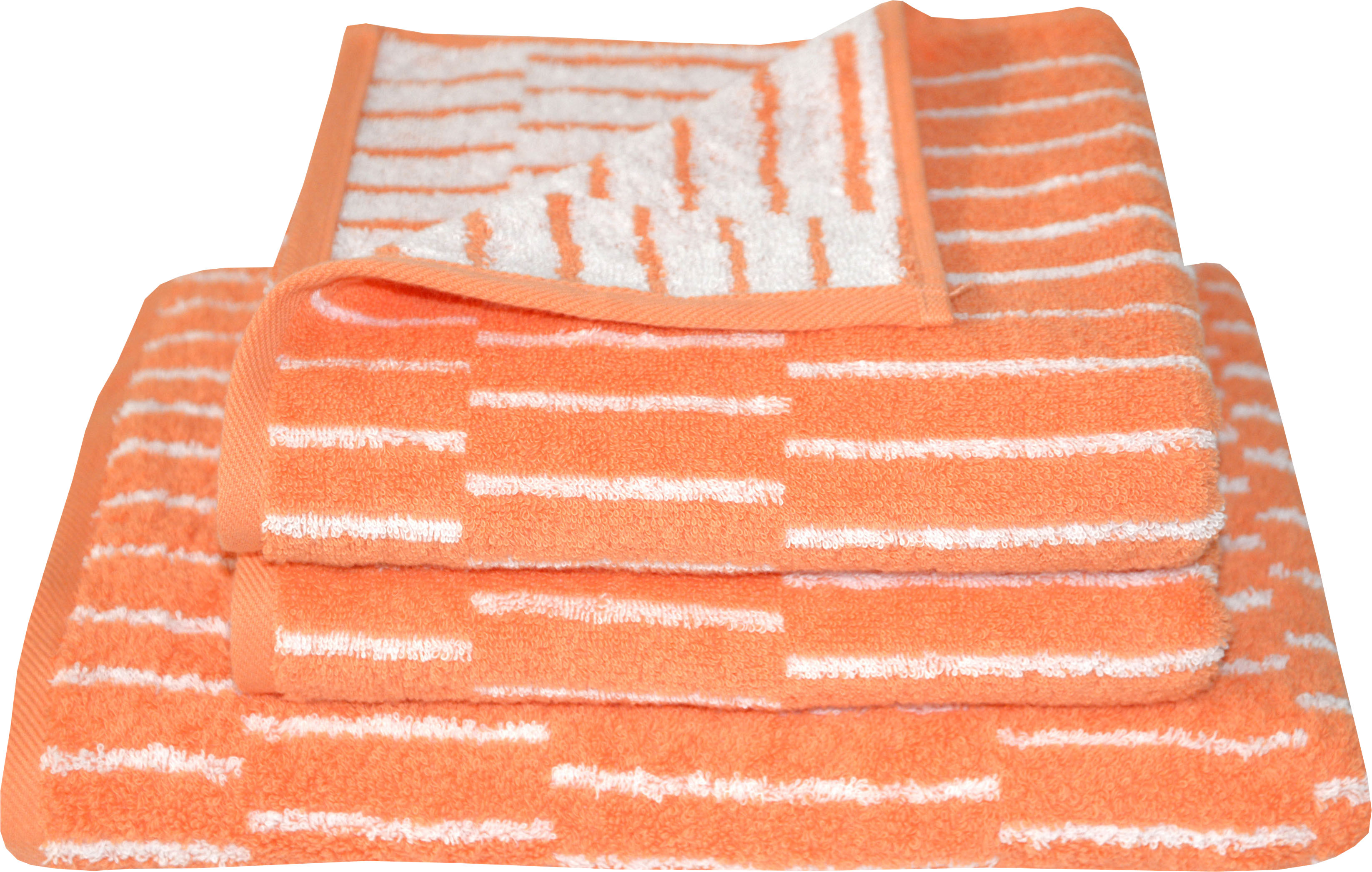 Dyckhoff Handtuch Set »New Coral Panels«, Set, 3 tlg., Walkfrottier, 2 Hand günstig online kaufen