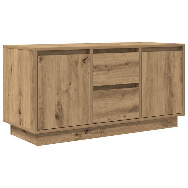 vidaXL TV-Schrank TV-Schrank mit LED-Leuchten Artisan-Eiche 100x41x50 cm (1 günstig online kaufen