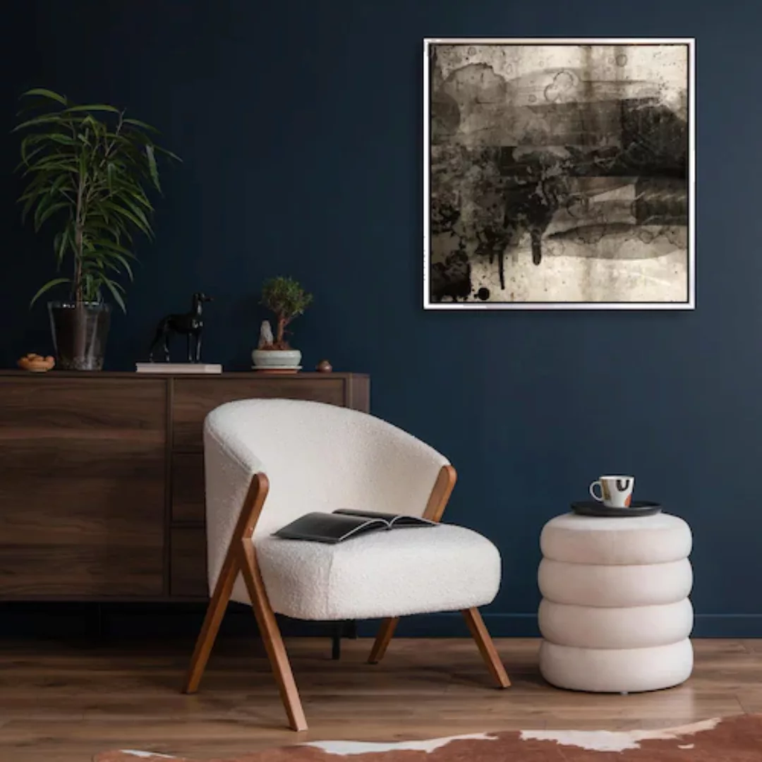 queence Leinwandbild "Moderne Kunst", Abstrakt, mit einem Schattenfugenrahm günstig online kaufen