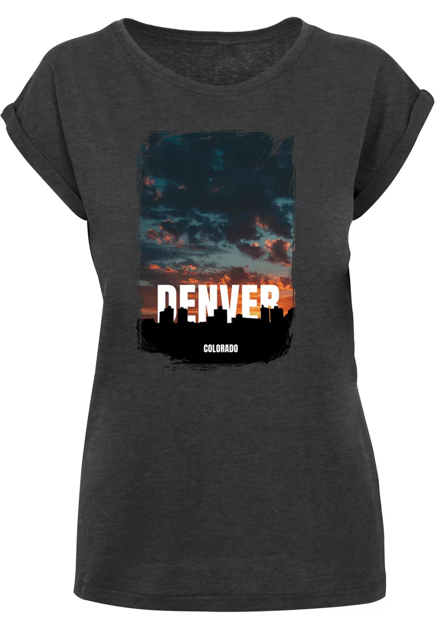 Merchcode T-Shirt "Merchcode Damen Ladies Denver Extended Shoulder Tee", (1 günstig online kaufen