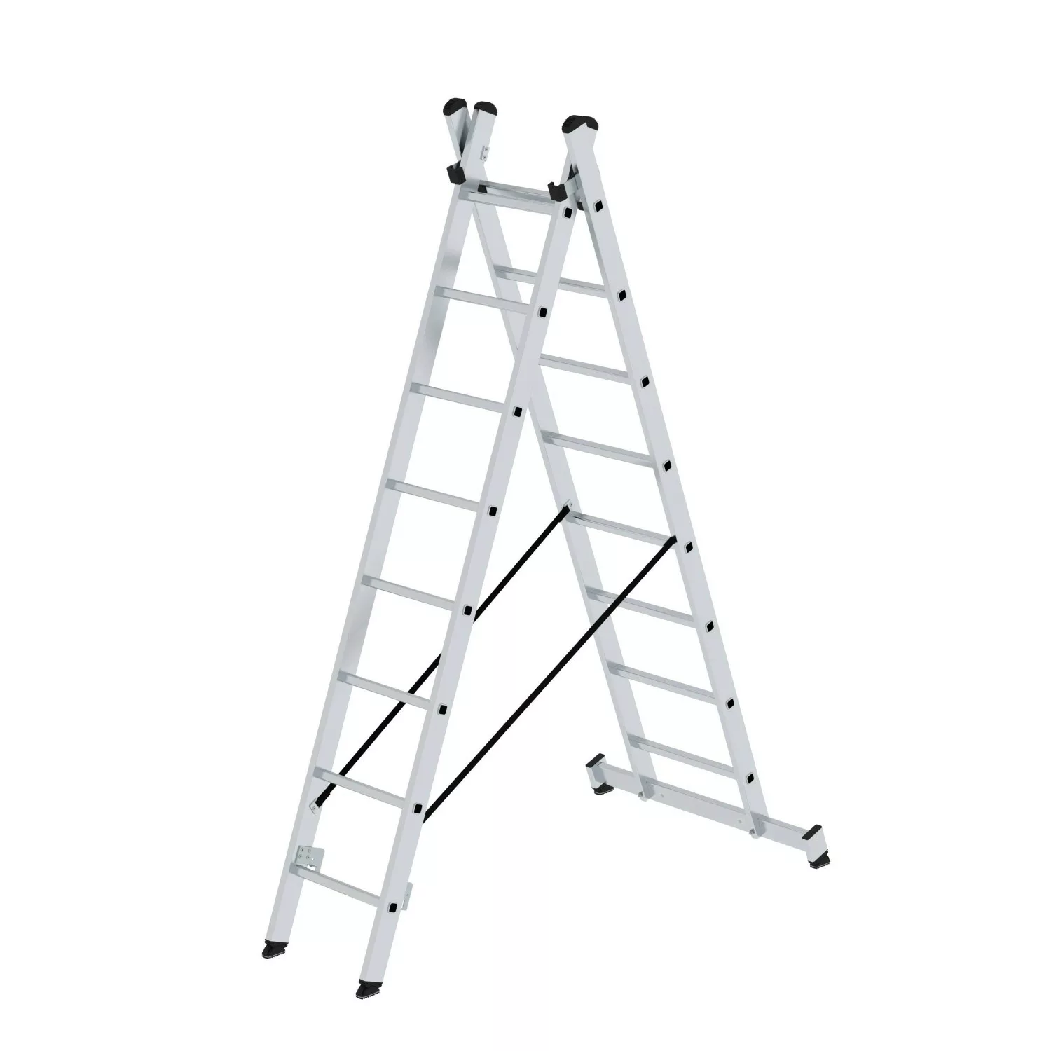 PROREGAL Sprossen-Mehrzweckleiter 2-Teilig mit Traverse 2 x 8 Sprossen günstig online kaufen