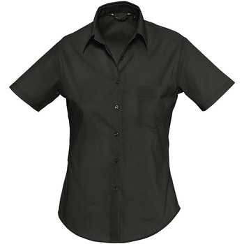 Sols  Blusen ESCAPE WOMENN-CAMISA POPELÍN MUJER MANGA CORTA-Corte ceñido günstig online kaufen