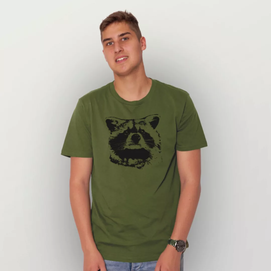 "Waschbär" Männer T-shirt Reine Biobaumwolle (Kba) günstig online kaufen