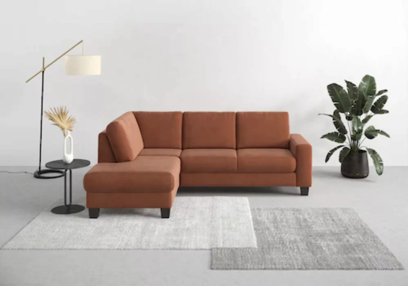 Home affaire Ecksofa "Summer L-Form", mit Ottomane, mit oder ohne Bettfunkt günstig online kaufen