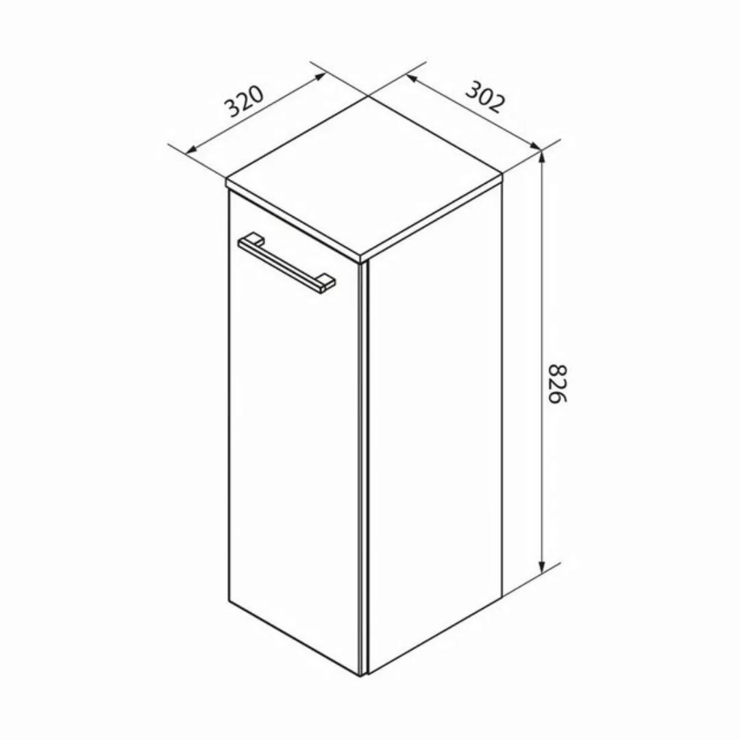 FACKELMANN Midischrank Midischrank B.STYLE günstig online kaufen