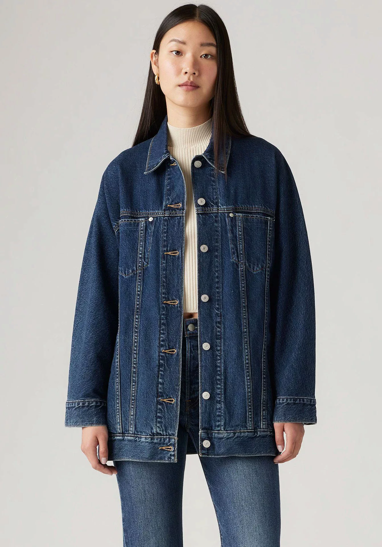 Levis Jeansjacke "BELTED DOLMAN TRUCKER", ohne Kapuze, mit Gürtel günstig online kaufen