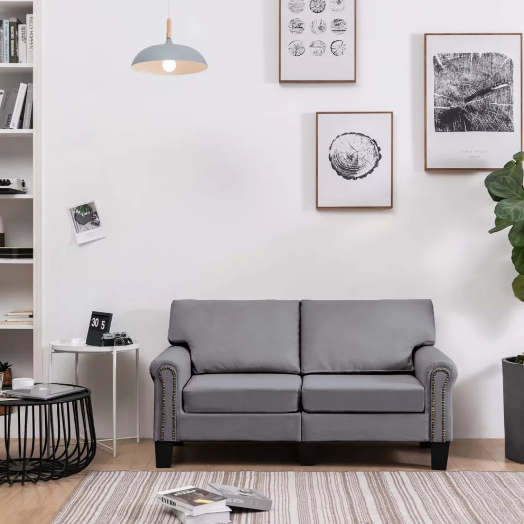 2-sitzer-sofa Hellgrau Stoff günstig online kaufen