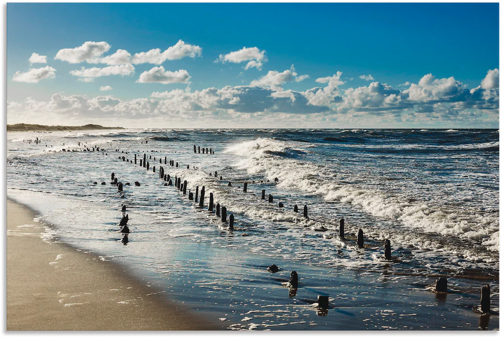 Artland Wandbild "An der Küste der Ostsee", Küste, (1 St.), als Alubild, Ou günstig online kaufen