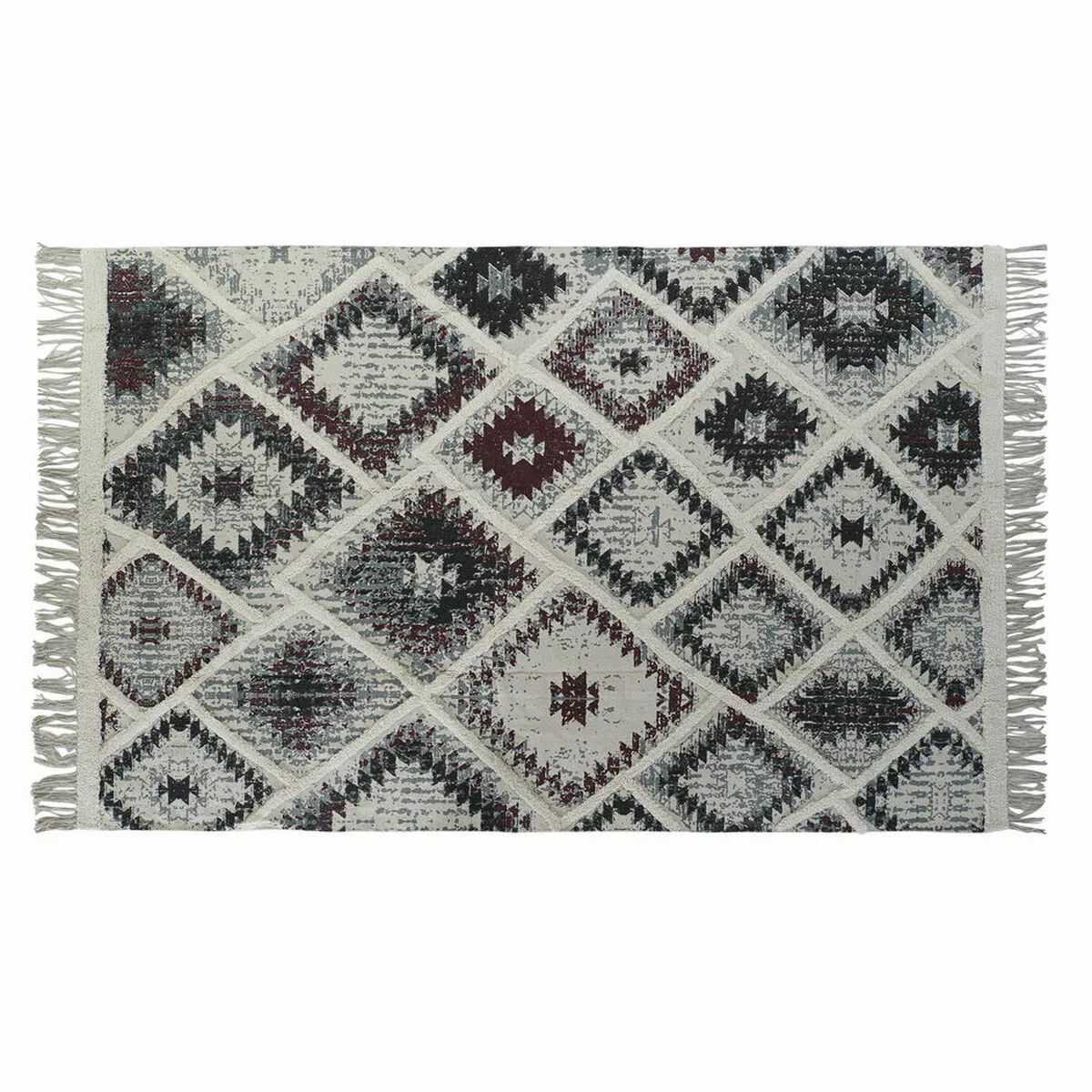 Teppich Dkd Home Decor Weiß Rot Baumwolle (200 X 290 X 1 Cm) günstig online kaufen
