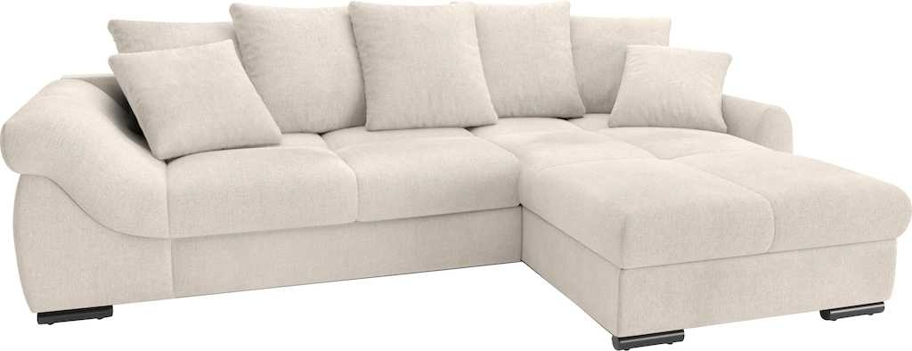 Mr. Couch Ecksofa "Livorno DuraFlex L-Form", inkl. Hochschläfer-Bettauszug, günstig online kaufen