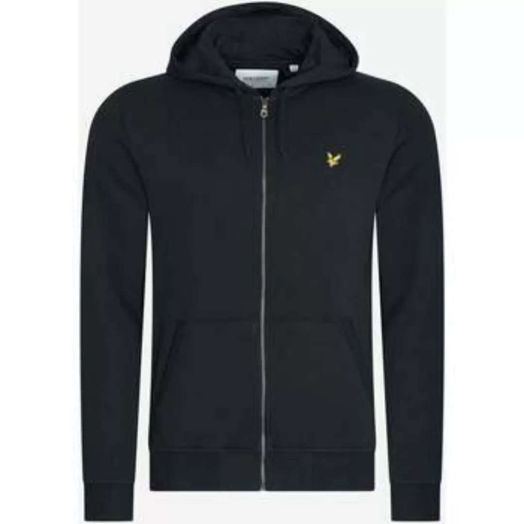 Lyle & Scott  Strickjacken Zip through hoodie - jet black günstig online kaufen