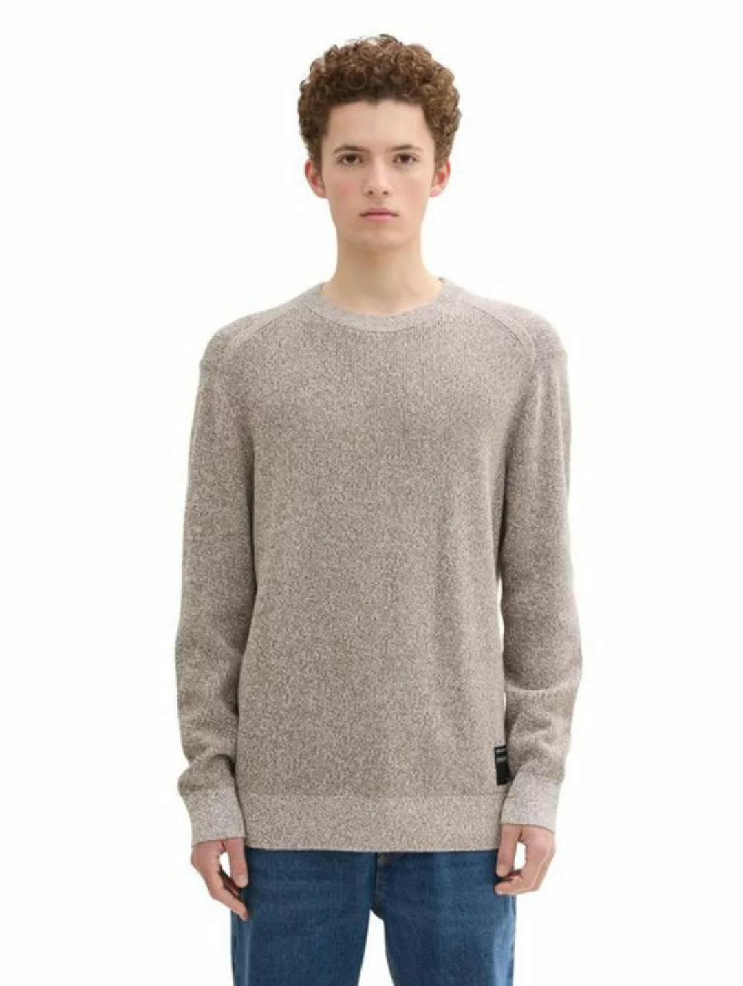 TOM TAILOR Denim Strickpullover multi color crewneck knit günstig online kaufen