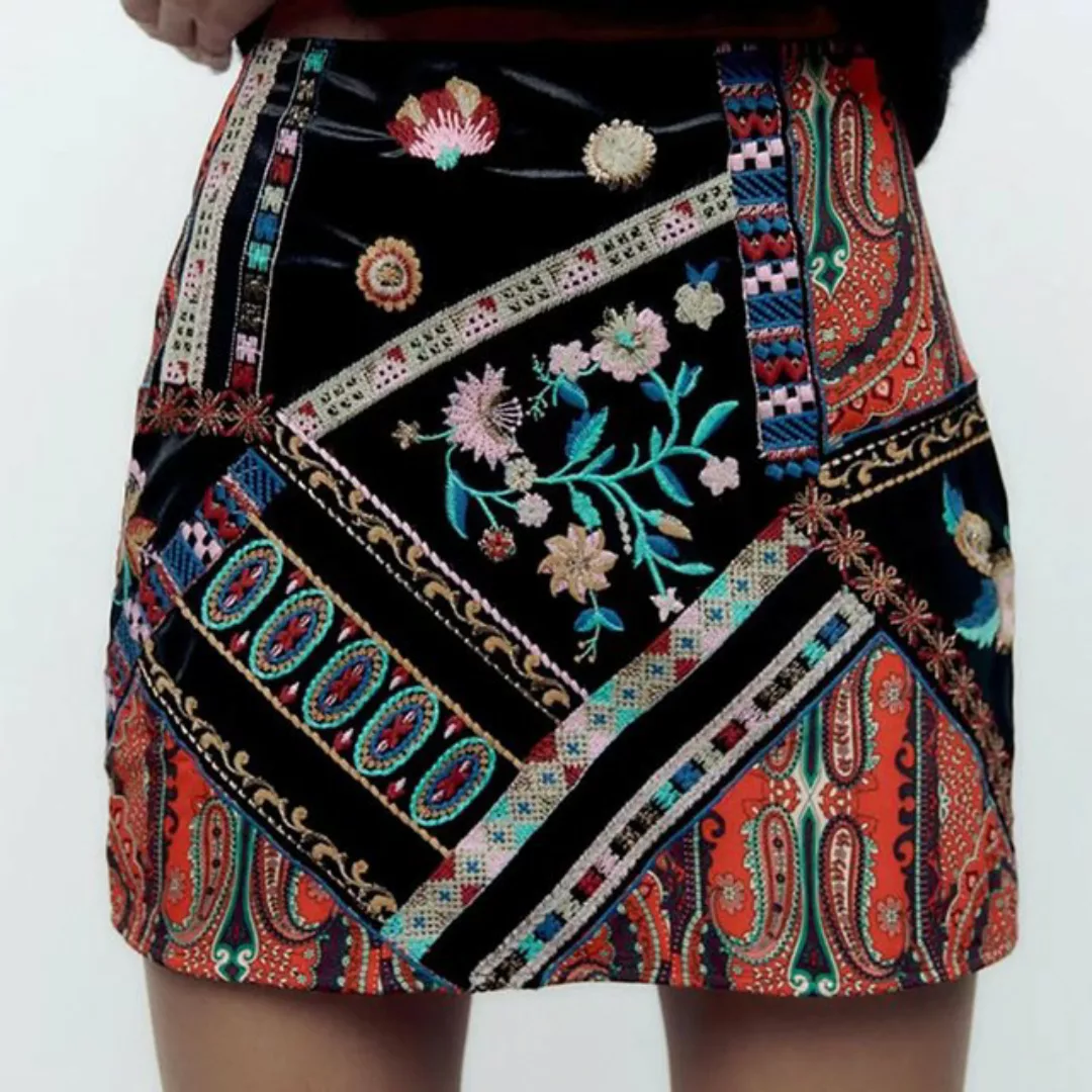 RUZU UG Etuikleid Hüftbetonter Damenrock mit sexy bedruckten Nähten und hoh günstig online kaufen