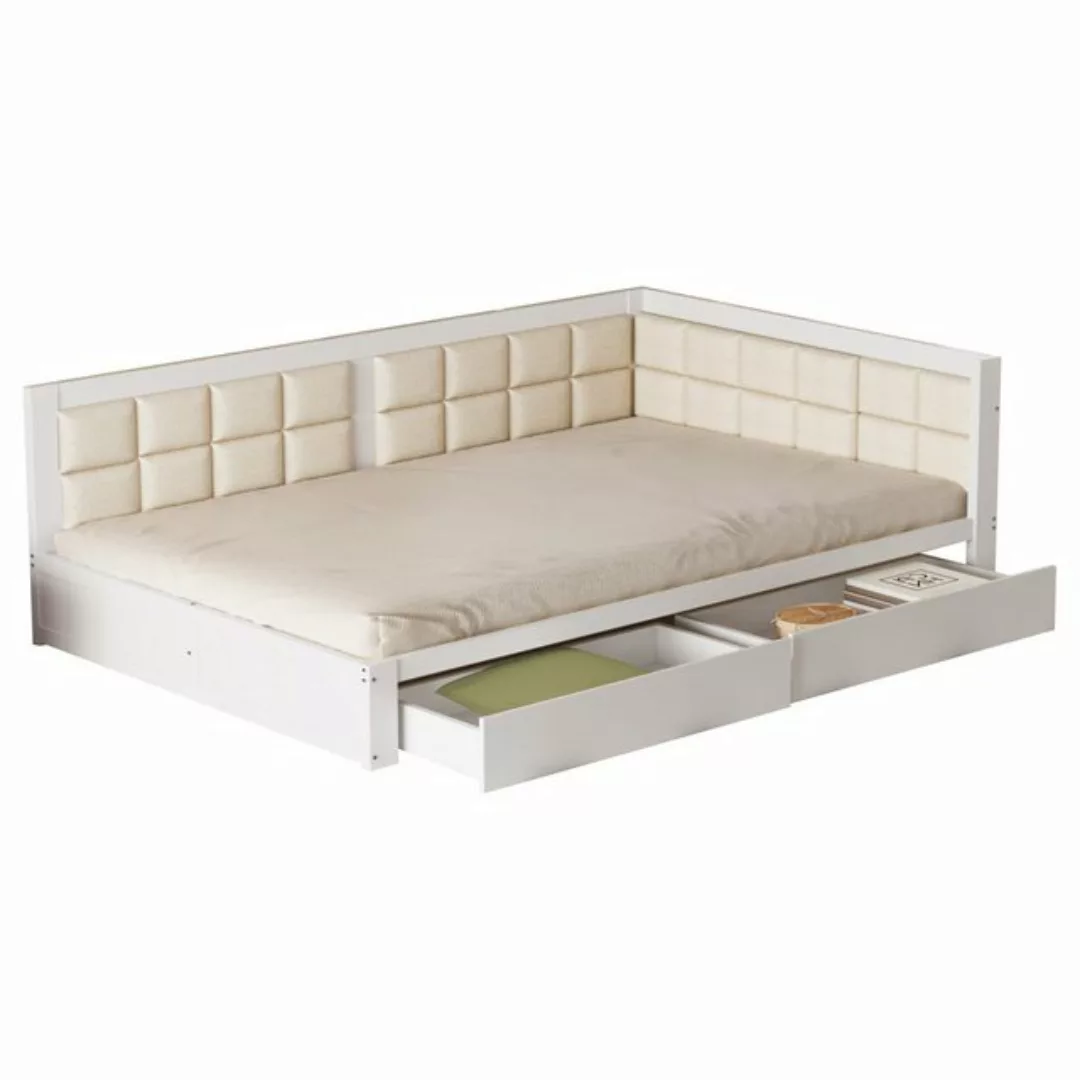 Tongtong Einzelbett Sofa Holzbett, Multifunktionsbett, Weiche Rückenlehnenf günstig online kaufen