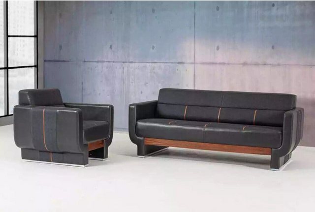 JVmoebel Sofa Moderne Büromöbel Luxus Komplettes Arbeitszimmer Set Dreisitz günstig online kaufen