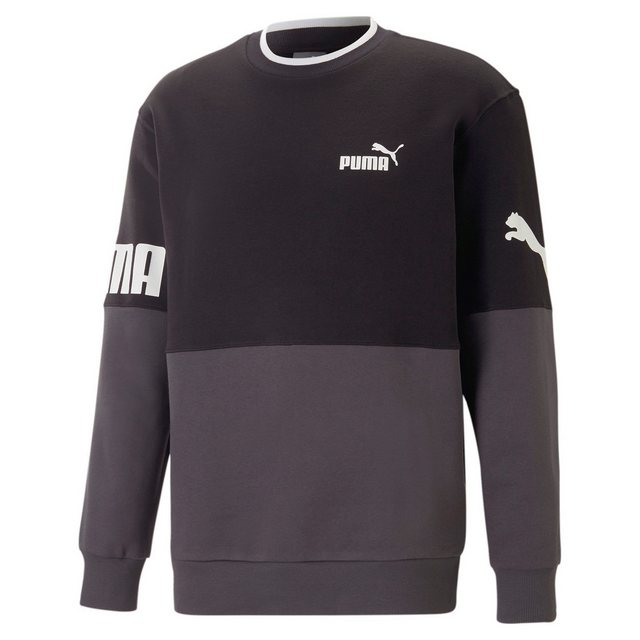 PUMA Fleecepullover Puma Herren Pullover Power Colorblock Crew TR 673323 günstig online kaufen