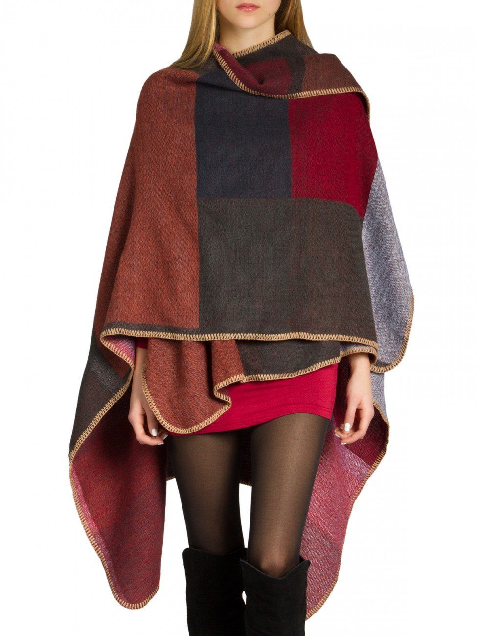 Caspar Poncho Caspar PON006 Damen Poncho günstig online kaufen