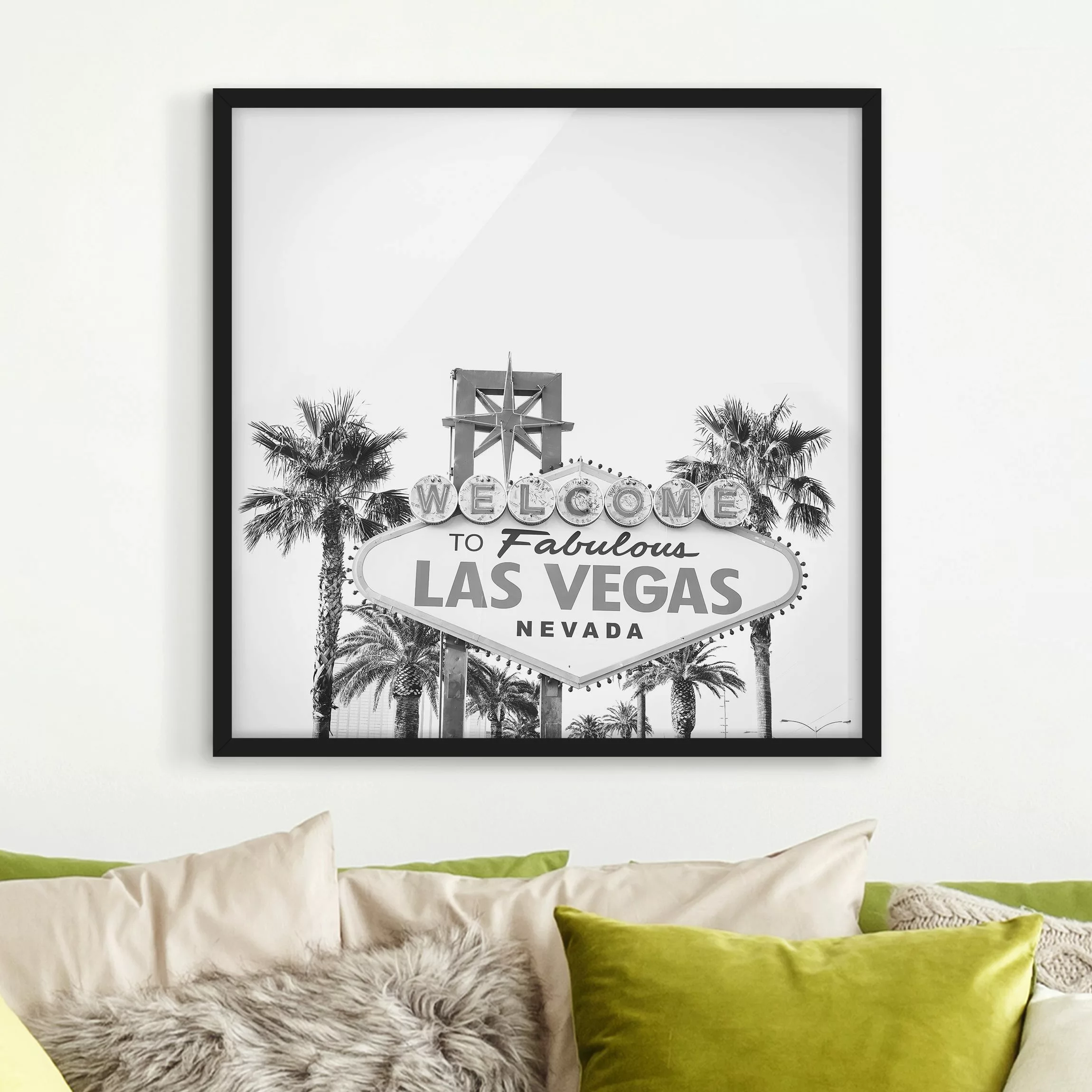 Bild mit Rahmen Las Vegas günstig online kaufen