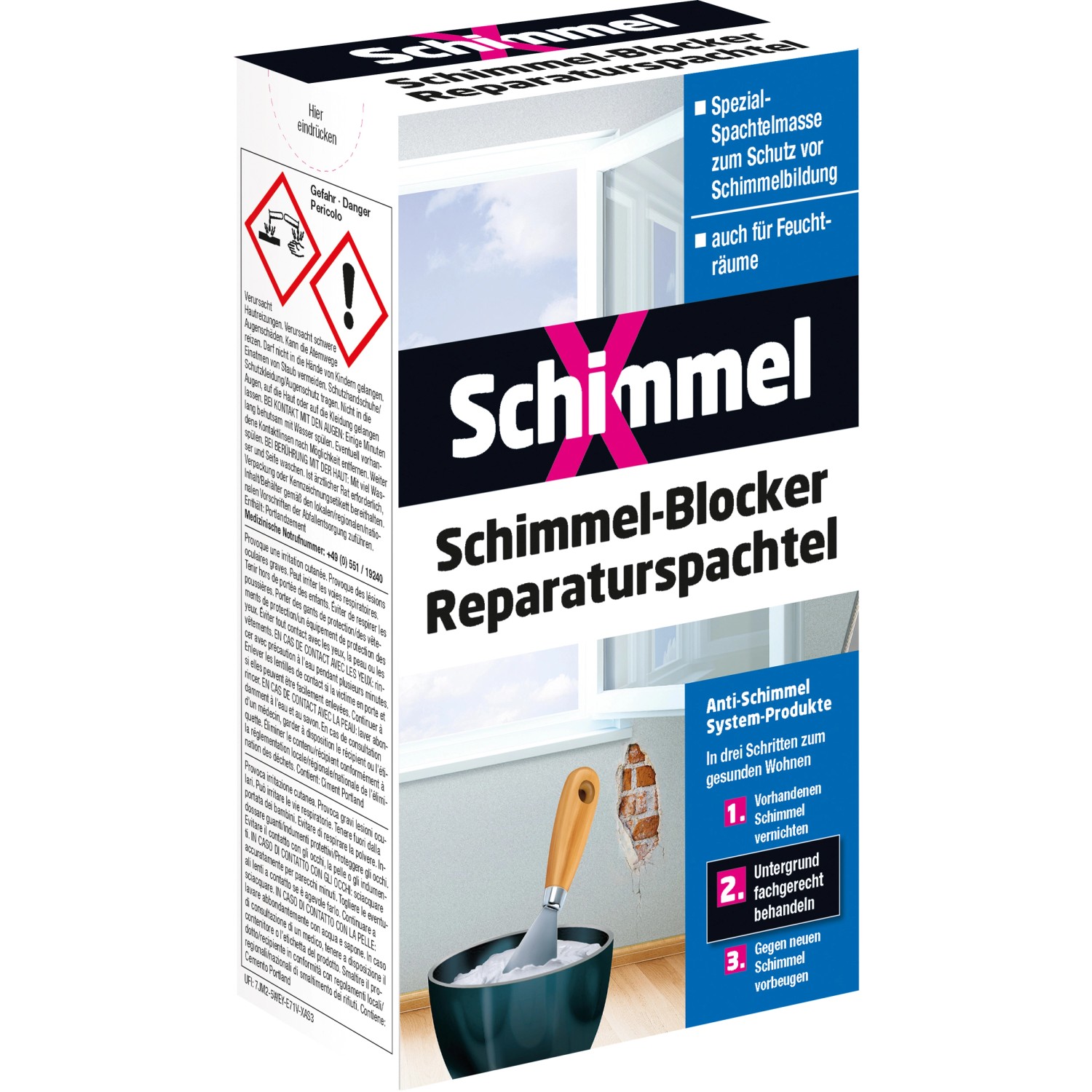 SchimmelX Schimmel-Blocker Reparaturspachtel 1 kg günstig online kaufen