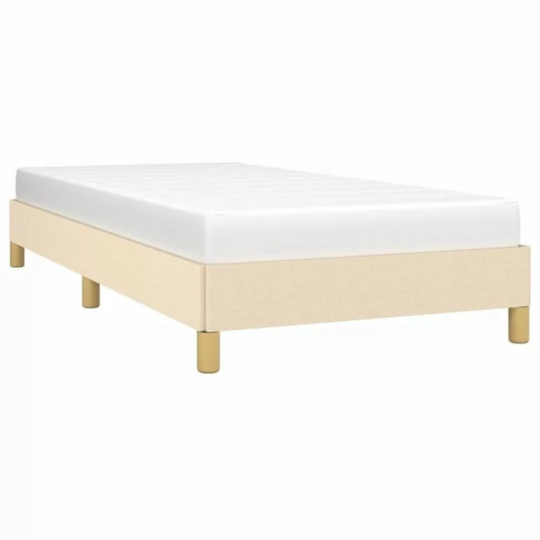 vidaXL Bett Bettgestell Creme 100x200 cm Stoff günstig online kaufen