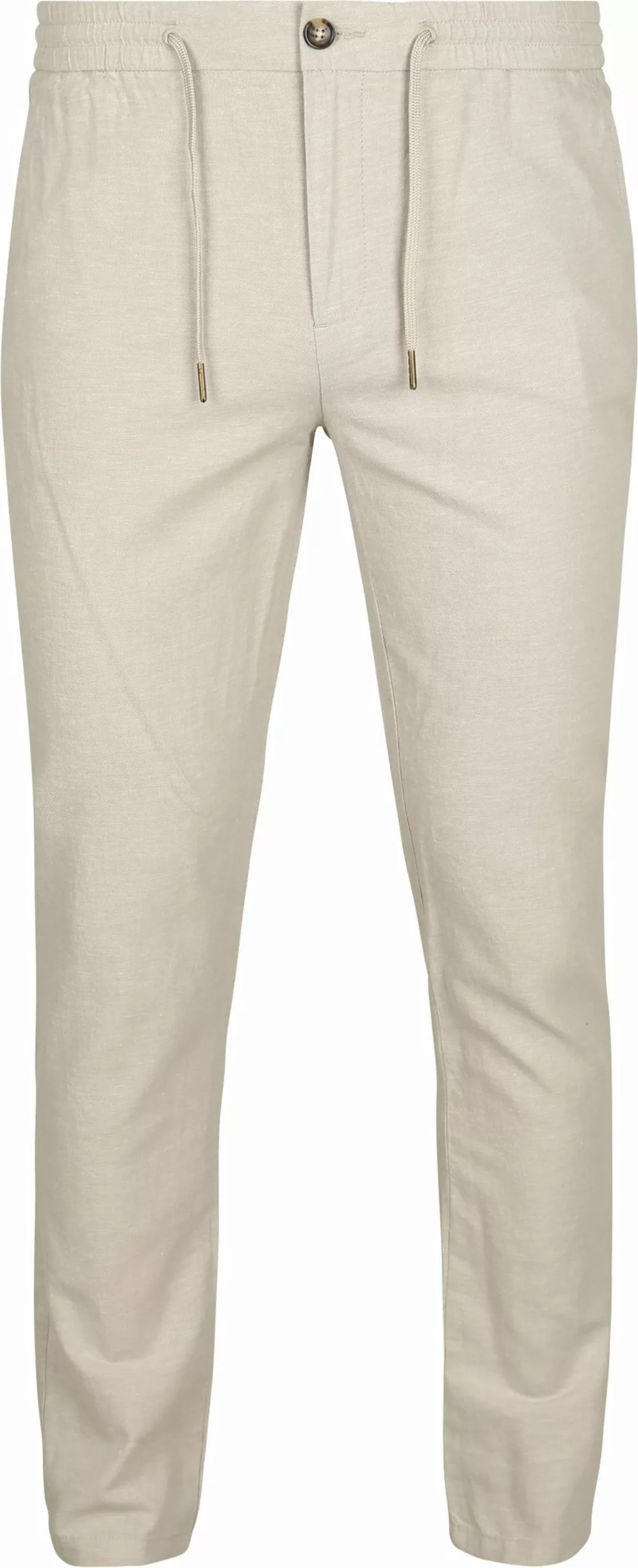 Scotch and Soda Chino Warren Leinen Greige - Größe W 34 - L 32 günstig online kaufen