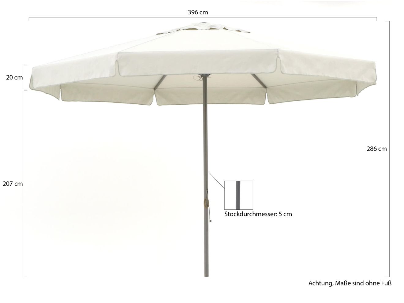 Shadowline Bonaire Sonnenschirm ø 400 cm günstig online kaufen