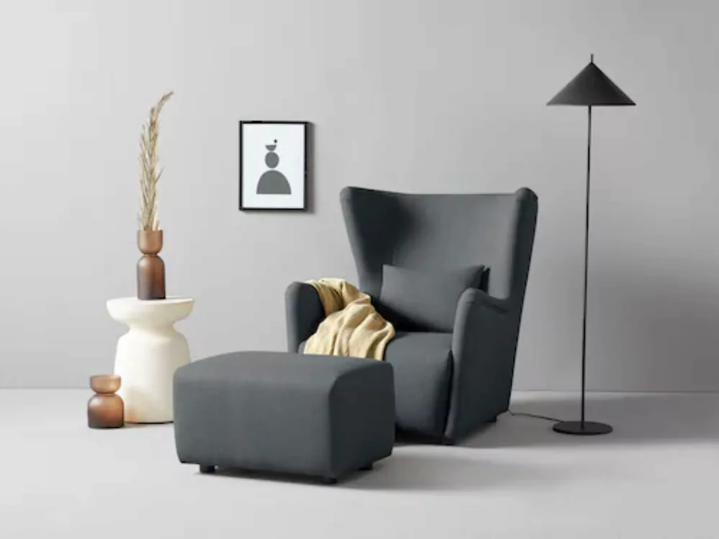 LeGer Home by Lena Gercke Ohrensessel "Levke Sessel", wahlweise mit oder oh günstig online kaufen