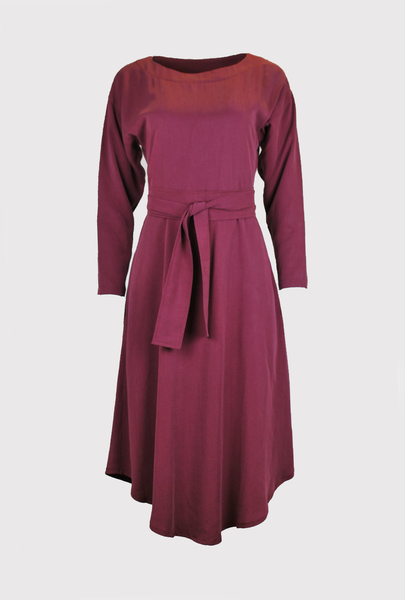 Lockeres Kleid *Dia-naa* Aus 100% Tencel In Blau Petrolgrün Oder Bordeaux günstig online kaufen